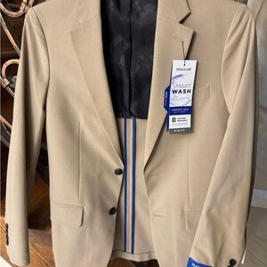 Haggar Men's Beige Blazer with Smart Wash